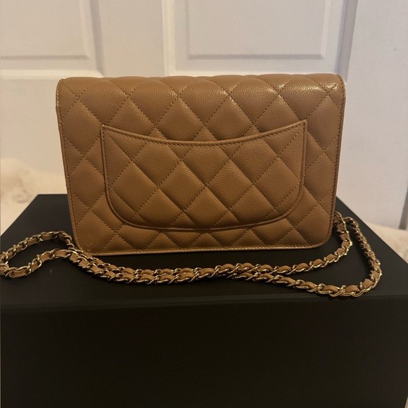 Chanel 23B Dark Beige Wallet on Chain WOC with gold hardware - Picture 7 of 7